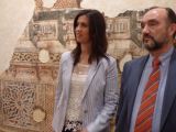 Foto relacionada con: Valentín Cortés y Miriam García Cabezas visitan las pinturas restauradas en el  Museo Histórico de Llerena